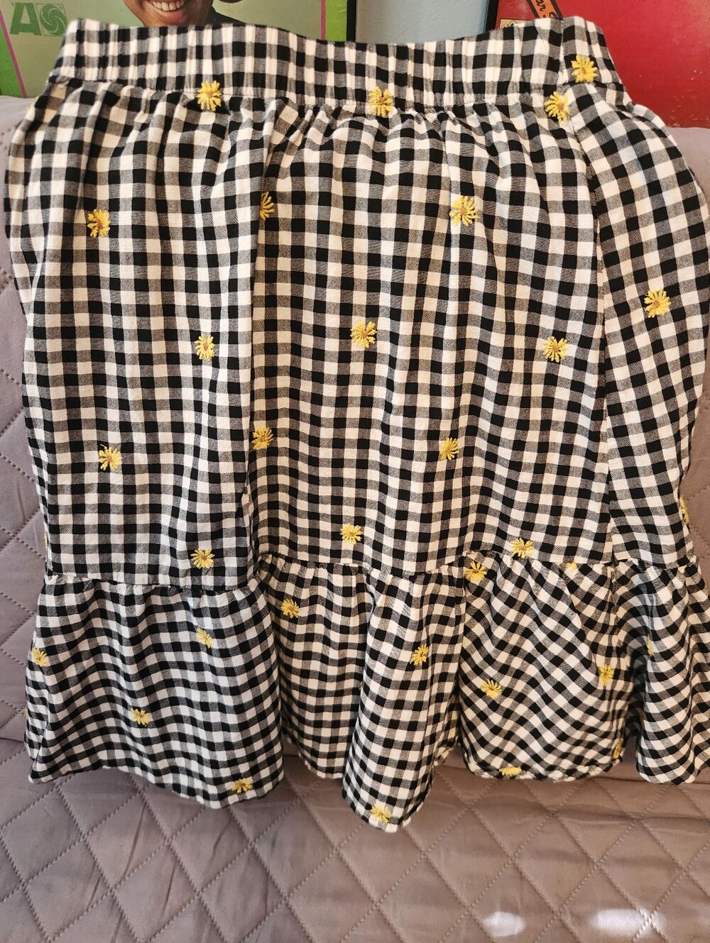 Old Navy Girl's Checked Long Skirt Size 8